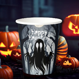 Vasos De Papel Halloween Ghost Haunted Forest Costume Fiesta