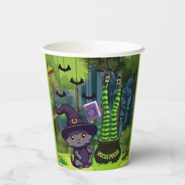 Vasos De Papel Halloween Hocus Pocus (Reverso )