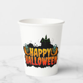 Vasos De Papel Halloween inquieto