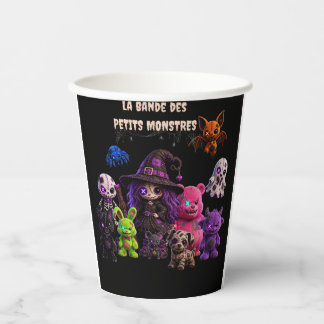 Vasos De Papel Halloween - La Bande des Petits Monstres