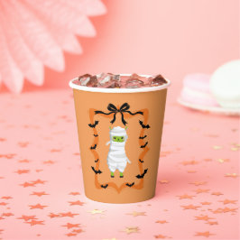 Vasos De Papel Halloween Llama Mummy