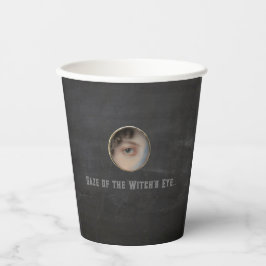 Vasos De Papel Halloween Macabre Creepy Witch Eye