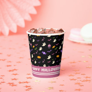 Vasos De Papel Halloween mágico negro colorido y divertido