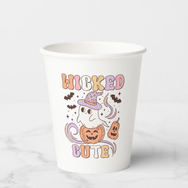 Vasos De Papel Halloween malvado (Anverso)
