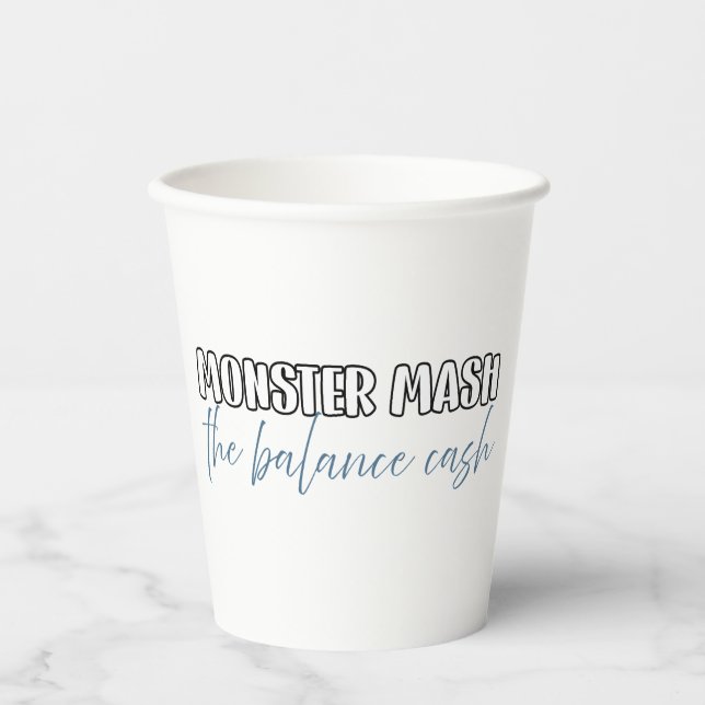 Vasos De Papel Halloween - Monster Mash (Anverso)