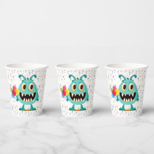 Vasos De Papel Halloween/Monstruo/dibujos animados