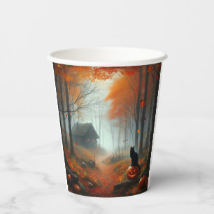 Vasos De Papel Halloween/otoño/otoño/otoño/calabaza/gatos Cuadros