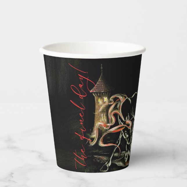 Vasos De Papel Halloween Party Pappbecher mit Geisterpferd (Anverso)