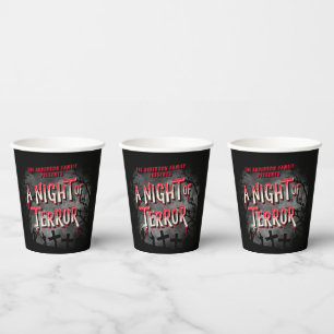 Vasos De Papel Halloween personalizado adulto de película de terr