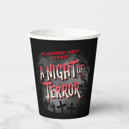 Vasos De Papel Halloween personalizado adulto de película de terr