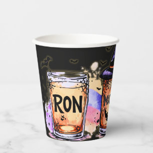 Vasos De Papel Halloween Ron, Miche y Cocuy – Humor Venezolano
