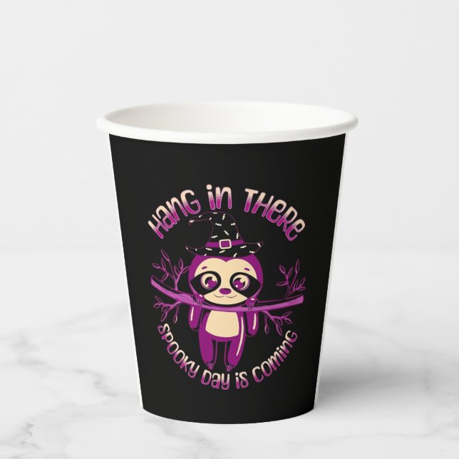 Vasos De Papel Halloween Sloth (ver.1) Classic T-Shirt (Anverso)