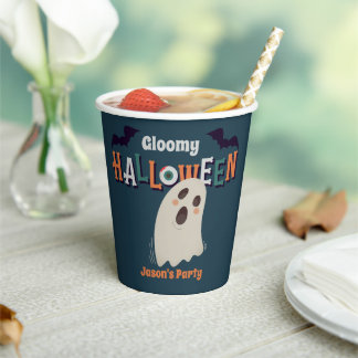 Vasos De Papel Halloween sombrío -