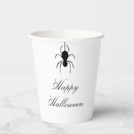 Vasos De Papel Halloween Spider Spookone Black White