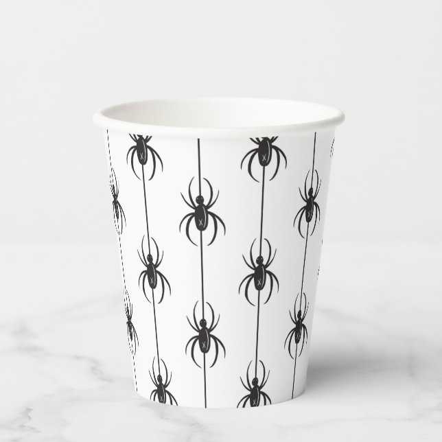 Vasos De Papel Halloween Spooky Spider (Anverso)