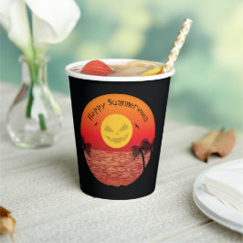 Vasos De Papel Halloween tropical