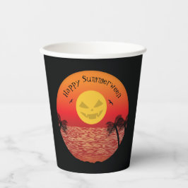 Vasos De Papel Halloween tropical