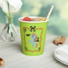 Vasos De Papel Halloween Unicorn