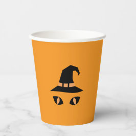 Vasos De Papel Halloween witchy cat