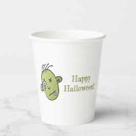 Vasos De Papel Halloween Zombie divertida