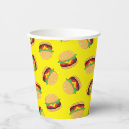 Vasos De Papel Hamburger Birthday Party Burger Paper Cups