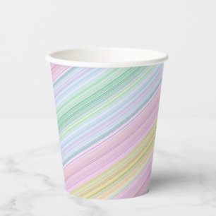 Vasos De Papel HAMbyWG - Copa de papel, 9 oz - Papel de líneas mu