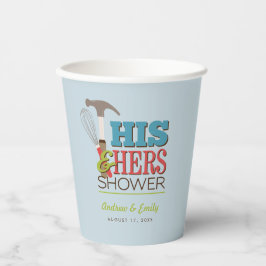 Vasos De Papel Hammer Whisk Handy Couple Shower