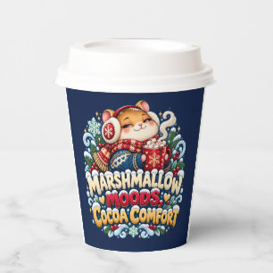 Vasos De Papel Hámster de Malvavisco y Caprichos de Cacao