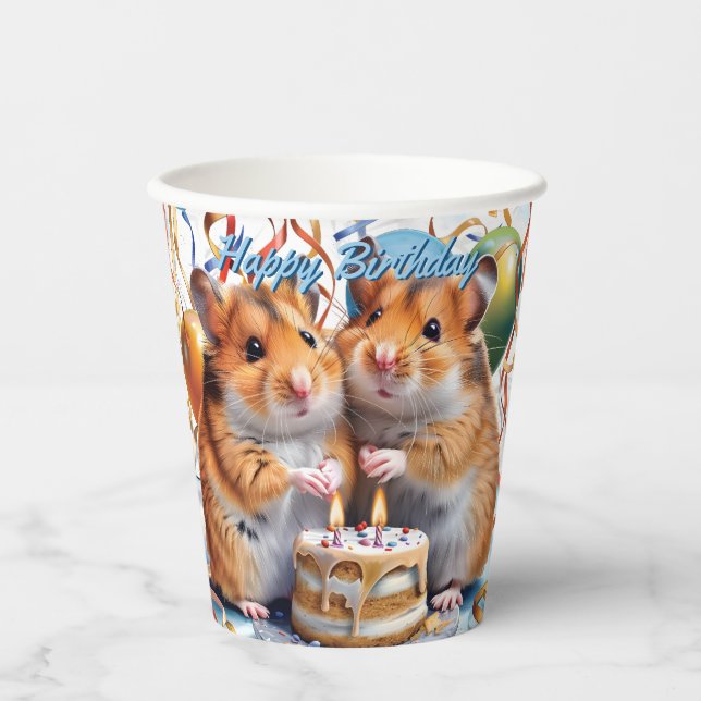 Vasos De Papel Hamsters Birthday Party