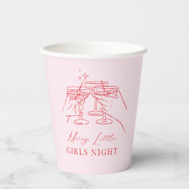 Vasos De Papel Hand Drawn Christmas Party