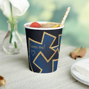 Vasos De Papel Hanukkah Juego Encendido Trompos 250 ml.