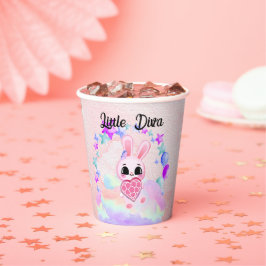 Vasos De Papel Happiness magic sweet bunny in the rainbow