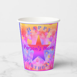 Vasos De Papel Happy Birday Paper Cup HAMbyWG