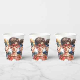 Vasos De Papel Happy Birthday Drink Cup with Photo of Your Child