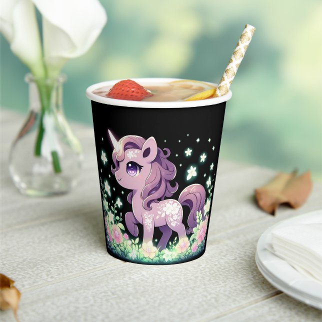 Vasos De Papel Happy Dreamy Unicorn Baby Shower (in situ)