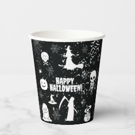 VASOS DE PAPEL HAPPY HALLOWEEN