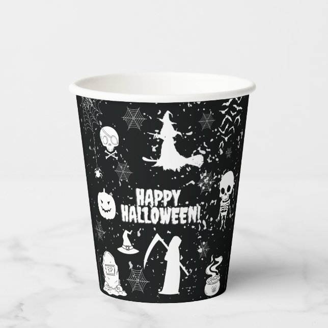 VASOS DE PAPEL HAPPY HALLOWEEN (Anverso)