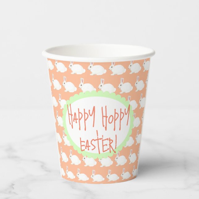Vasos De Papel Happy Hoppy Easter Paper (Anverso)