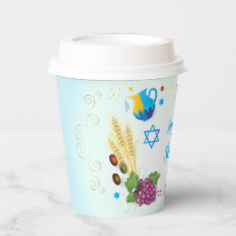 Vasos De Papel Happy SHAVUOT adorno siete especies