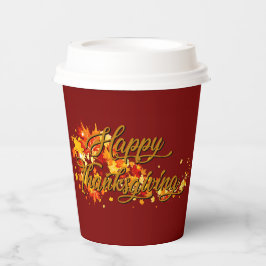 Vasos De Papel Happy Thanksgiving