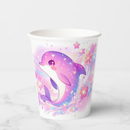 Vasos De Papel Happy Under Sea Dolphin Baby Shower