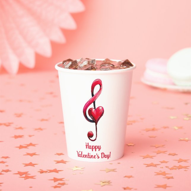 Vasos De Papel Happy Valentine’s Day Music of Love (in situ)