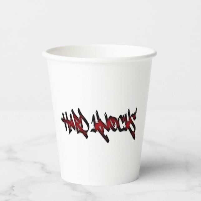VASOS DE PAPEL HARD KNOCKS (Anverso)