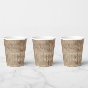 Vasos De Papel Harlequin Brown con problemas