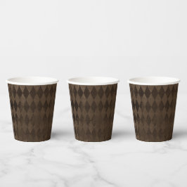 Vasos De Papel Harlequin Brown con problemas de cosecha