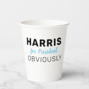 Vasos De Papel Harris For President Obviamente 2024