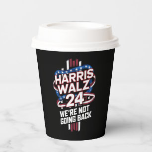 Vasos De Papel Harris Waltz 2024 Elección Kamala Harris Tim Waltz