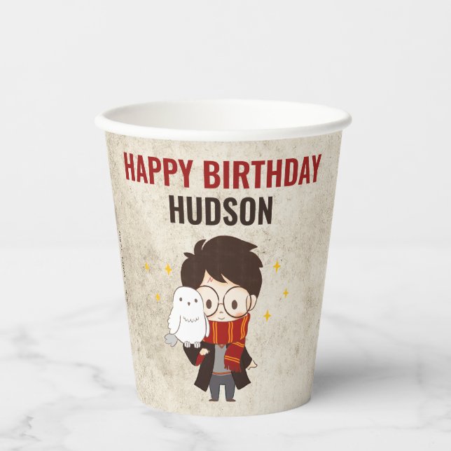 Vasos De Papel HARRY POTTER™ Carácter Arco mágico Cumpleaños (Anverso)