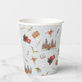 Vasos De Papel Harry Potter Cartoon Hogwarts Pattern