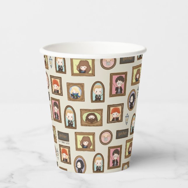 Vasos De Papel HARRY POTTER™ Chibi Picture Frame Pattern (Anverso)